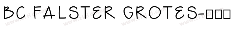 BC FALSTER GROTES字体转换
